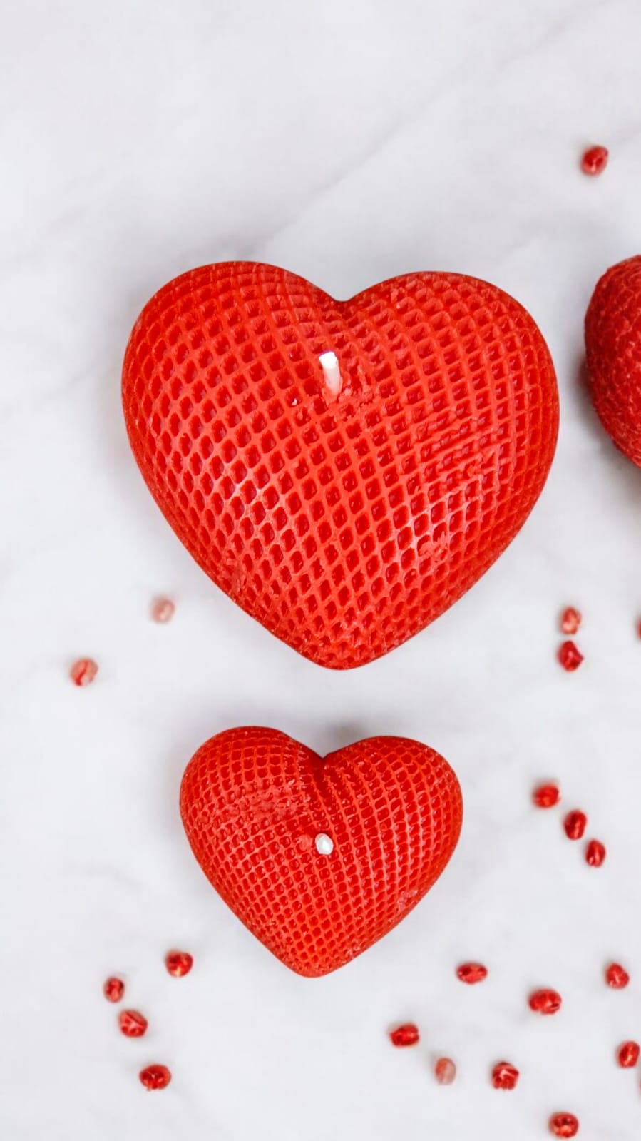 Femmora Handmade Heart Shape Ocean Breeze Candles – A Gift of Love & Calm (Pack of 2)