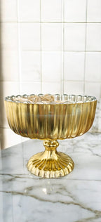 femmora candles luxury gold ribbed decorative jar home decor