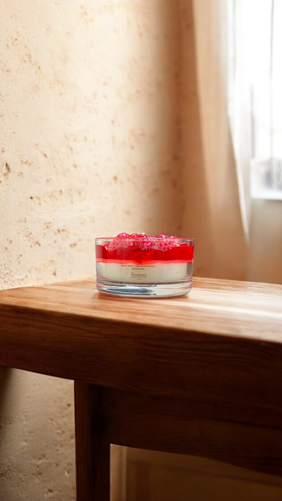 femmora candles melting raspberry soy candle