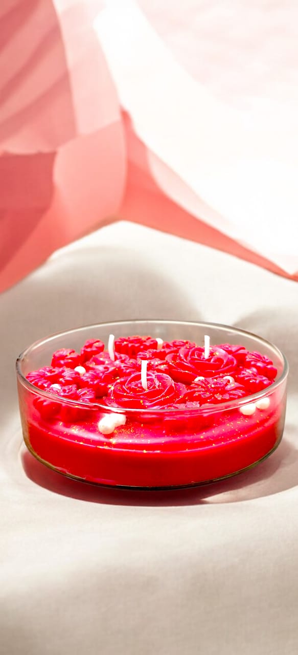 femmora candles red rose soy wax candle valentines day for gifting