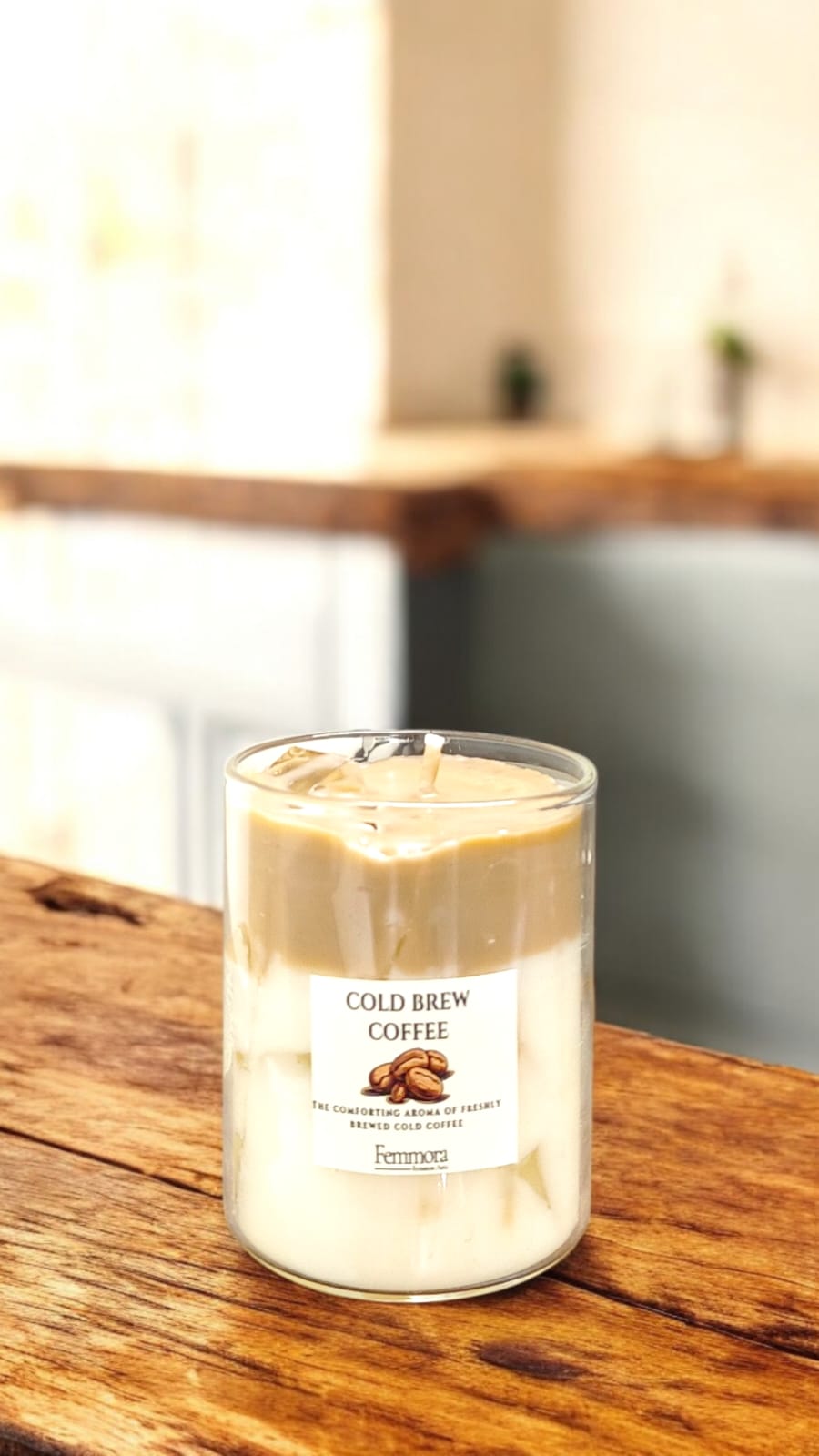 Femmora Handmade Cold Brew Coffee Candle | Iced Coffee Scented Candle