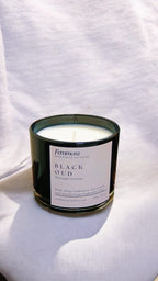 Femmora Handmade Black Jar Black Oud Scented Candle for Home & Office