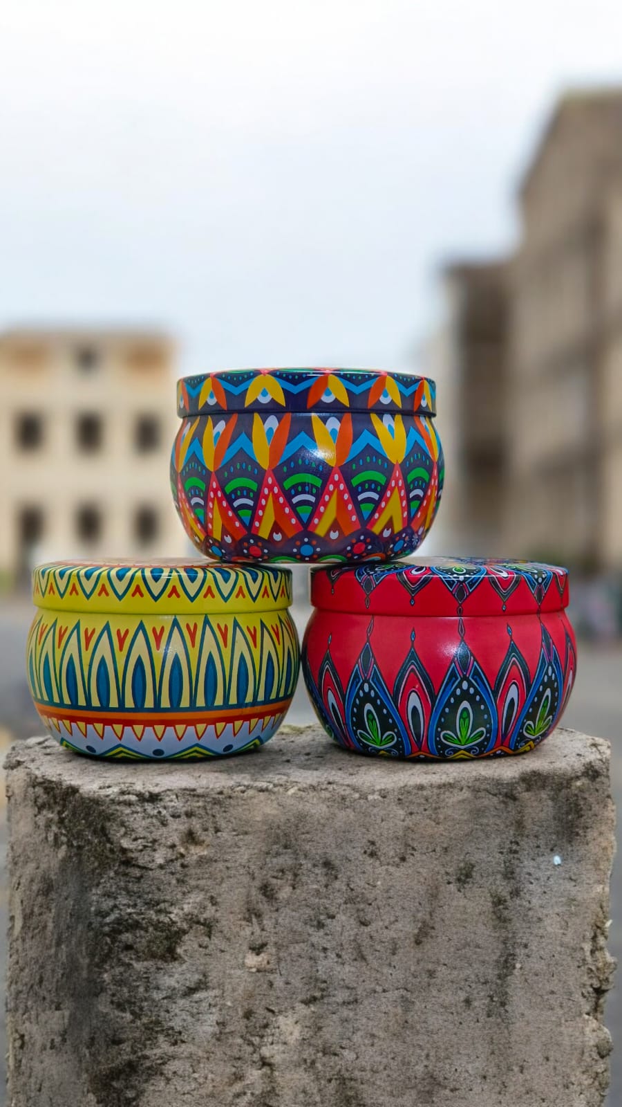 femmora candle mandala art scented candles