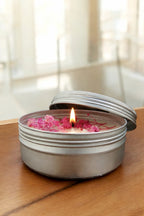 femmora candles silver tin candle