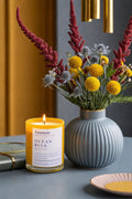 Femmora Handmade Ocean Breeze Scented Candle – Fresh, Clean & Calming