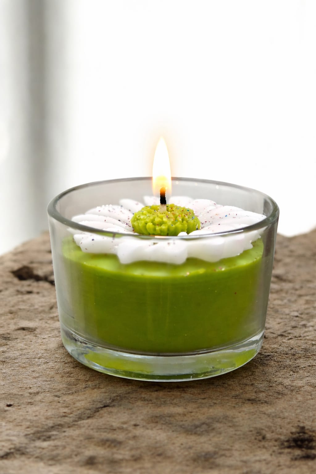 Femmora Handmade Premium Glass Bowl Flower Candle – Black Oudh | Luxury Home Décor & Gifting Candle