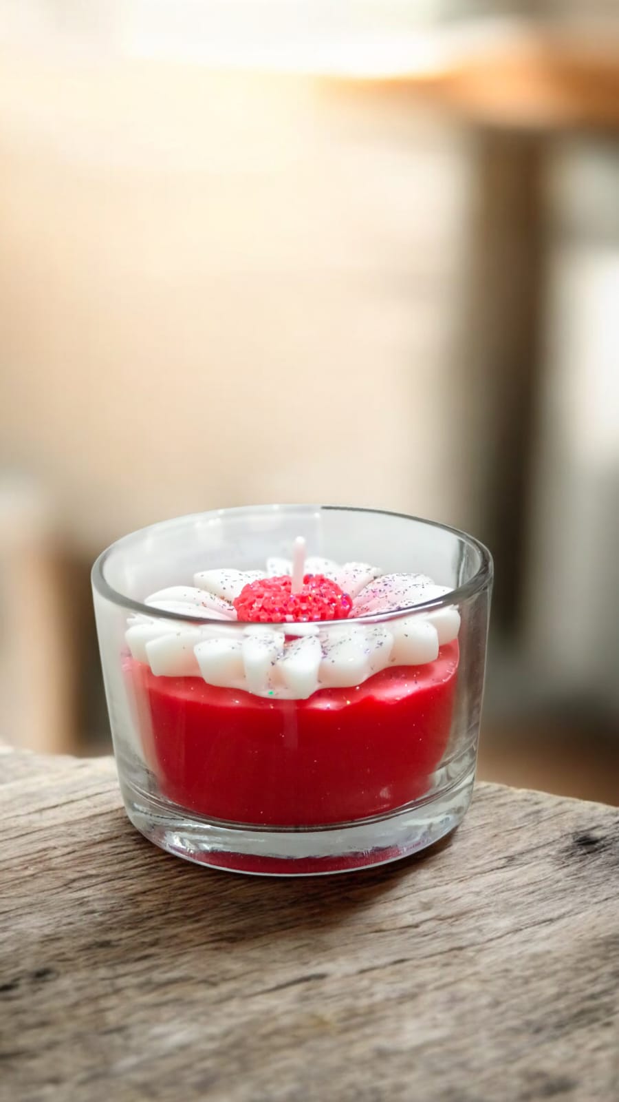 Femmora Handmade Premium Glass Bowl Flower Candle – Ocean Breeze | Home Décor & Gifting Candle