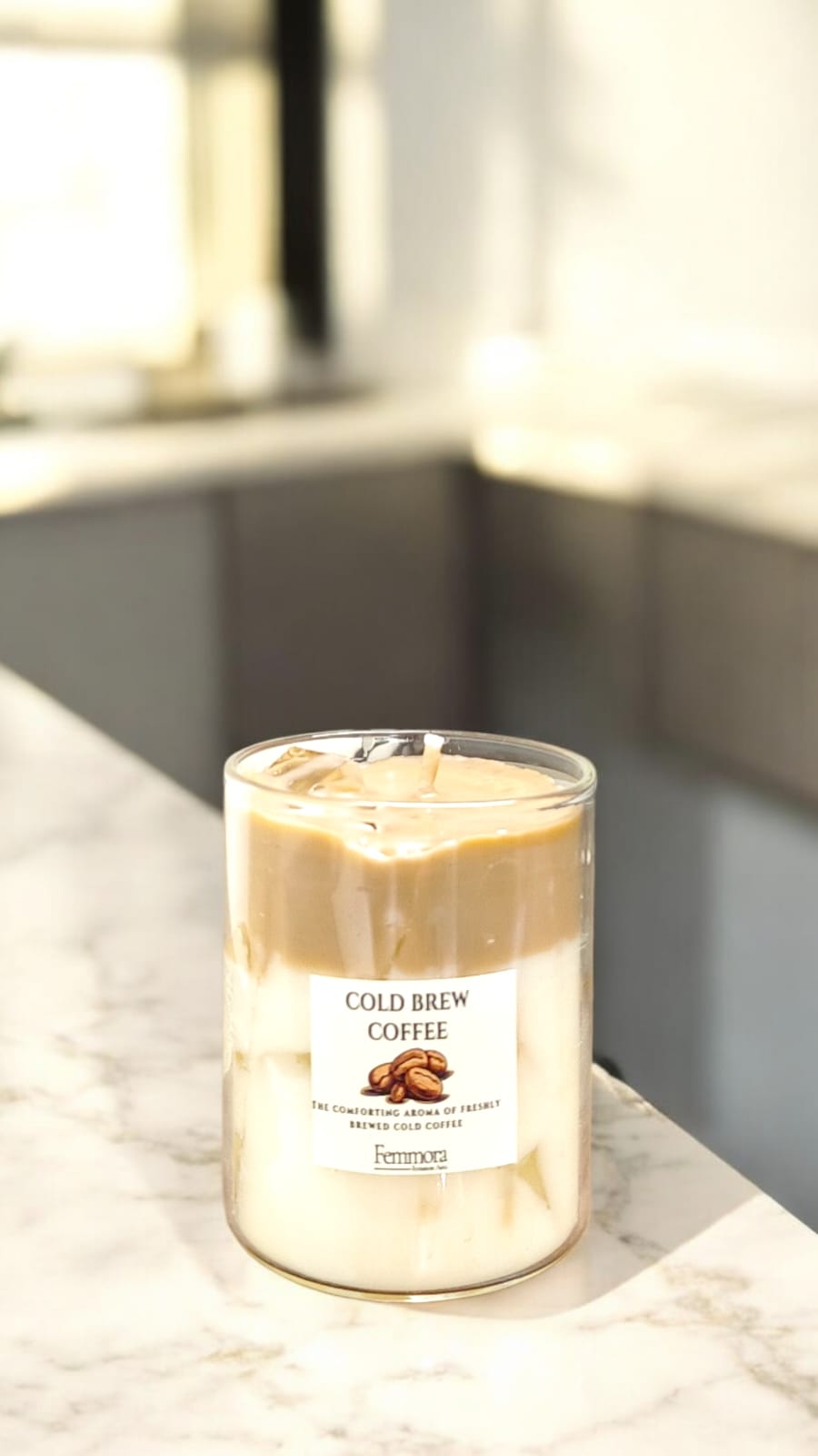 Femmora Handmade Cold Brew Coffee Candle | Iced Coffee Scented Candle