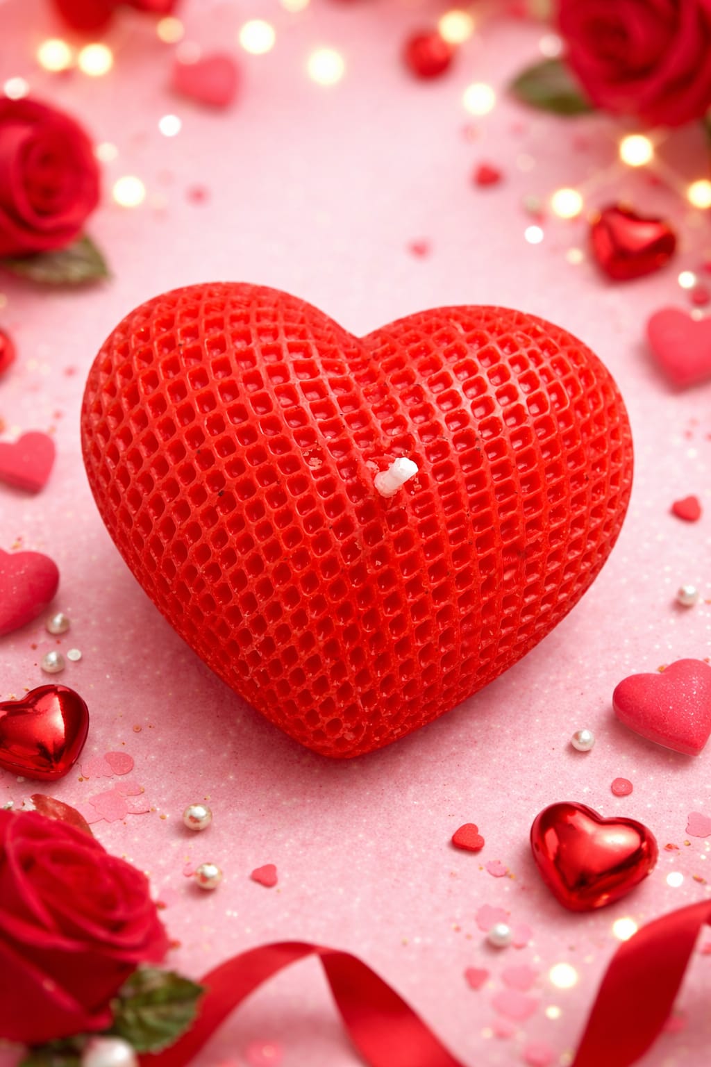 Femmora Handmade Ocean Breeze Heart Shape Candles – Valentine’s Day Gift (Pack of 3)