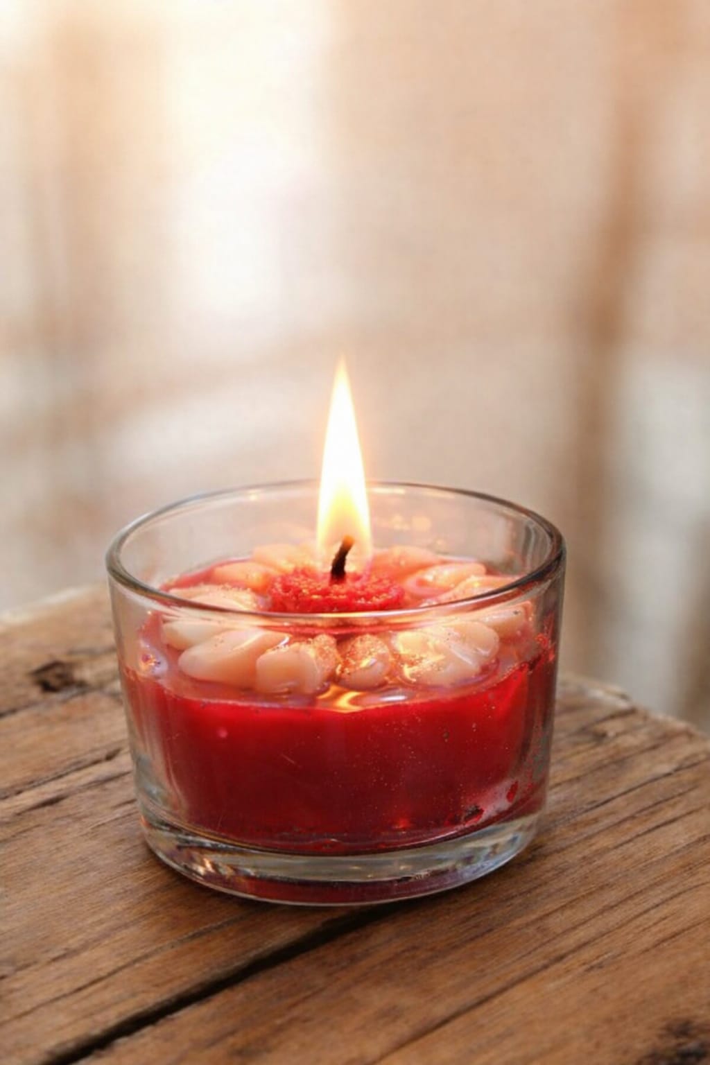 Femmora Handmade Premium Glass Bowl Flower Candle – Ocean Breeze | Home Décor & Gifting Candle